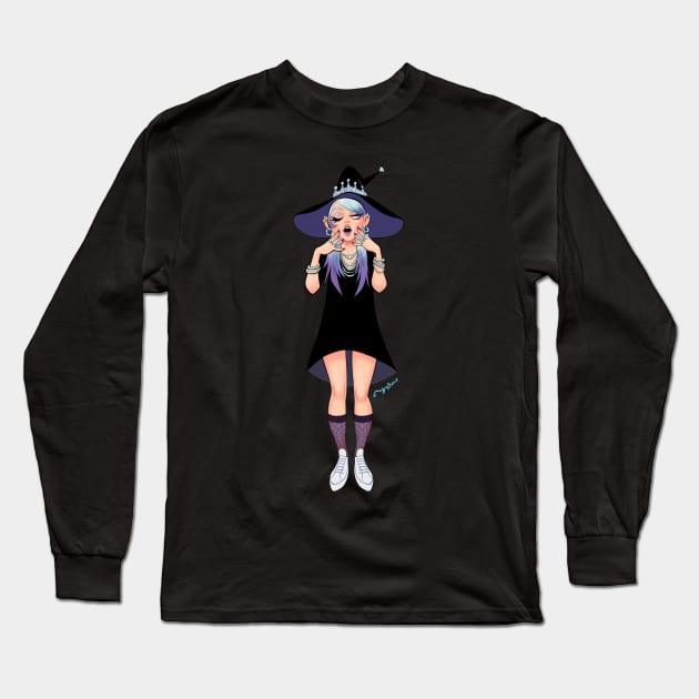 Glam witch Long Sleeve T-Shirt by melivillosa